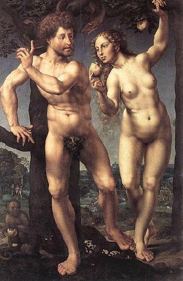 Jan Gossaert Mabuse Adam and Eve oil painting picture
